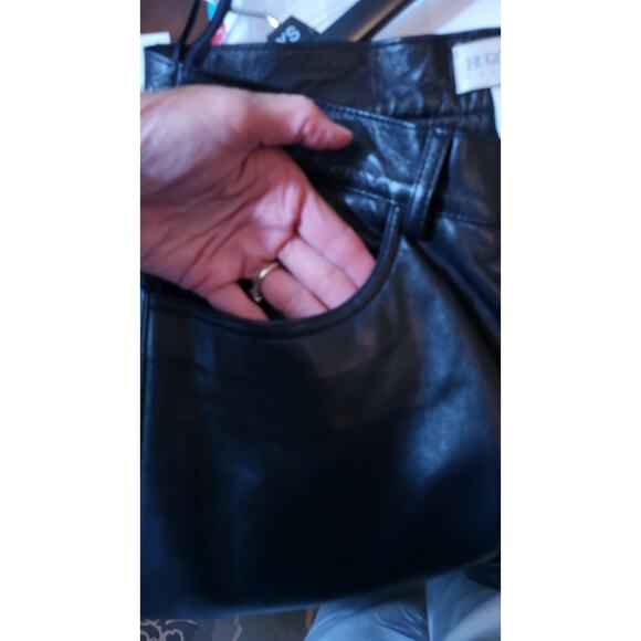 Hugo Buscati Collection Vintage Black Leather Pants Women's Size 8 - Picture 12 of 16